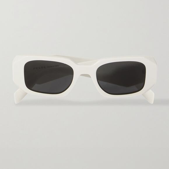 Prada Eyewear Squareframe Acetate Sunglasses - Ivory - Picture 2 of 5